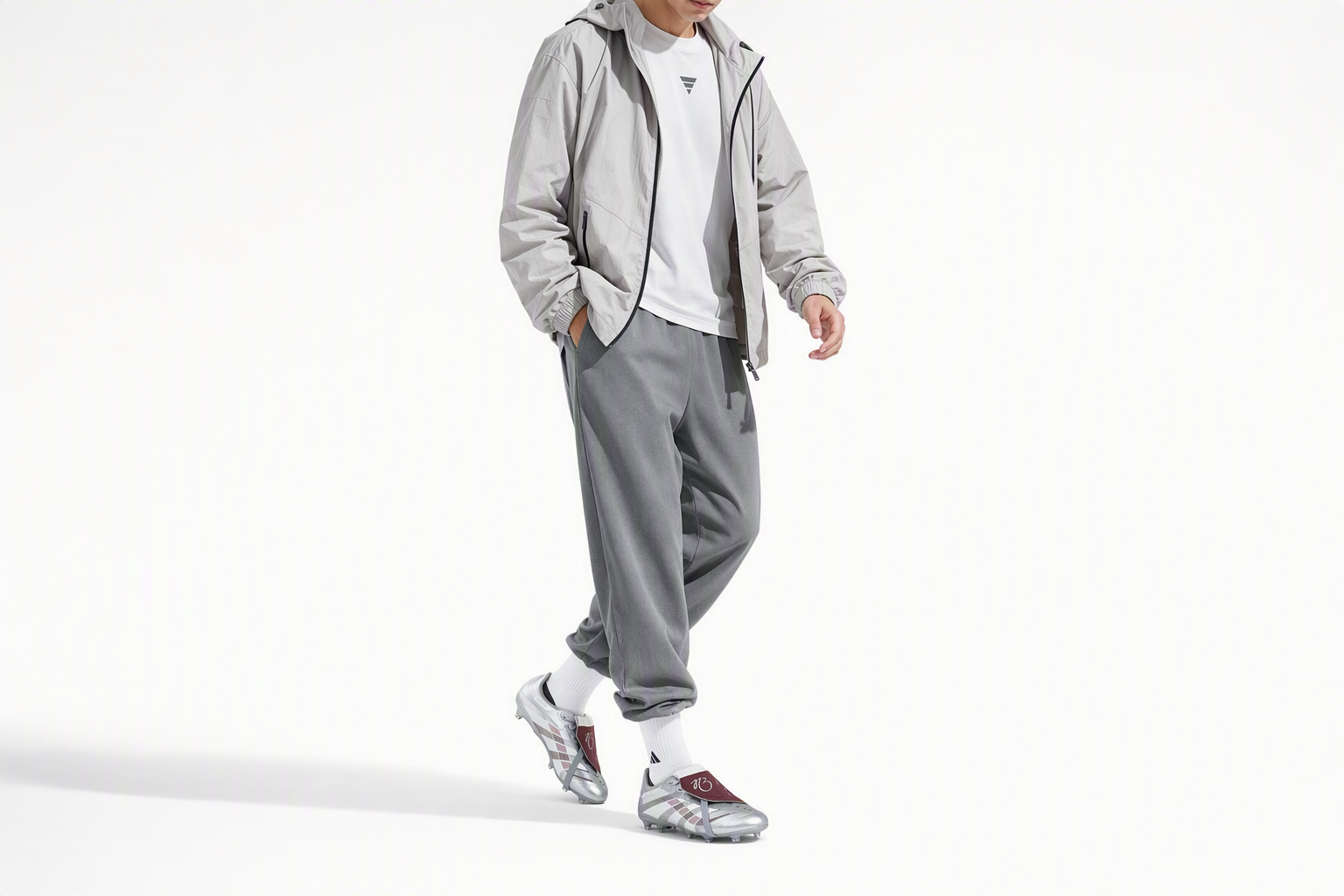 Order Adidas Predator League JB 折舌足球鞋 銀色/經典酒紅/栗色 FG/MG JQ2688