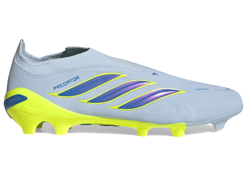 adidas Predator League Laceless FG 'Crystal Sky Ray Blue Team Solar Yellow 2'