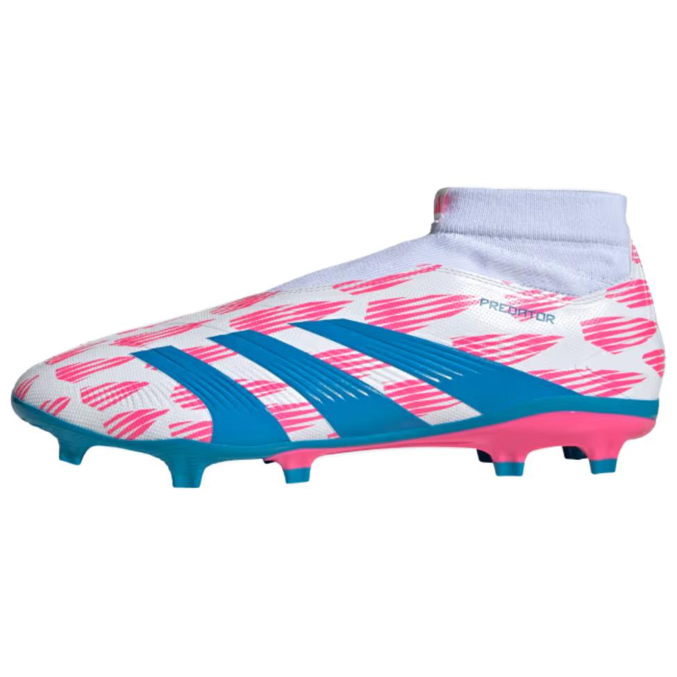 adidas PREDATOR LEAGUE Soccer Cleats White/Blue/Pink Lightweight & Durable IF1465