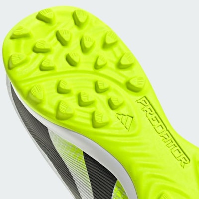 Adidas Predator League TF Soccer Cleats Cloud White/Core Black/Lucid Lemon JI1132 2