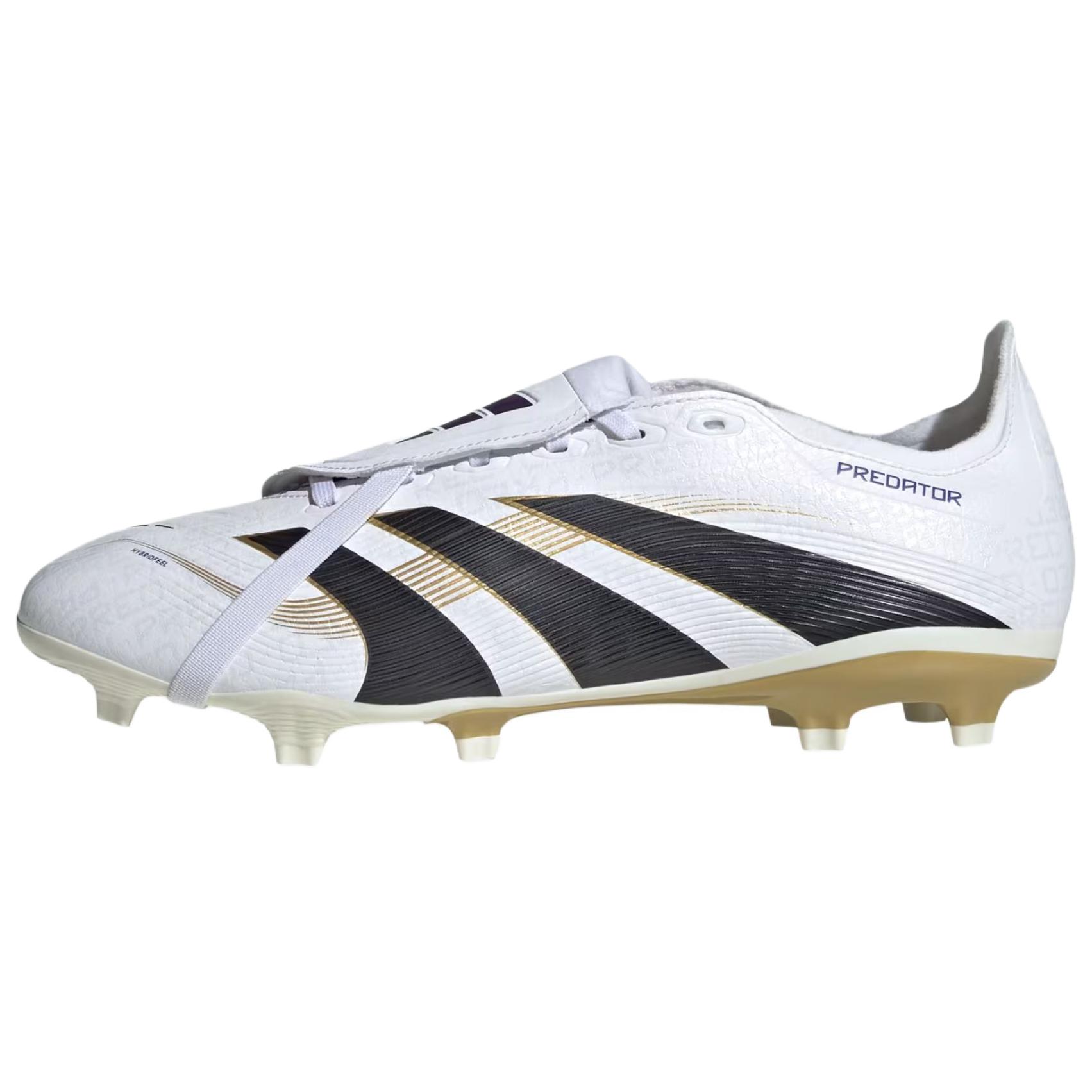 adidas Predator League White Gold Soccer Shoes Non-Slip Durable Comfort JI1114