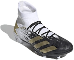 愛迪達 捕食者 20.3 固定地面足球鞋 白黑金 Lookbook 愛迪達 捕食者 20.3 固定地面足球鞋 白黑金