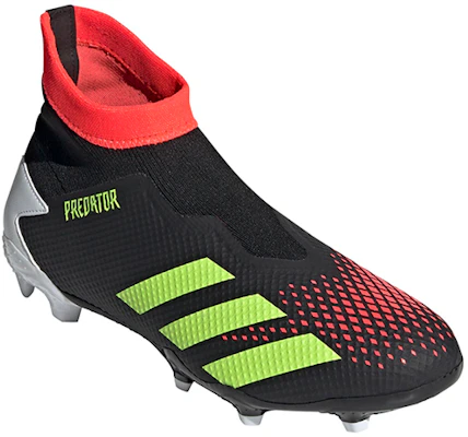 adidas Predator Mutator 20.3 Sans Lacets FG ''Noir Vert Signal Pop'' FW1369 Lookbook adidas Predator Mutator 20.3 Sans Lacets FG ''Noir Vert Signal Pop'' FW1369