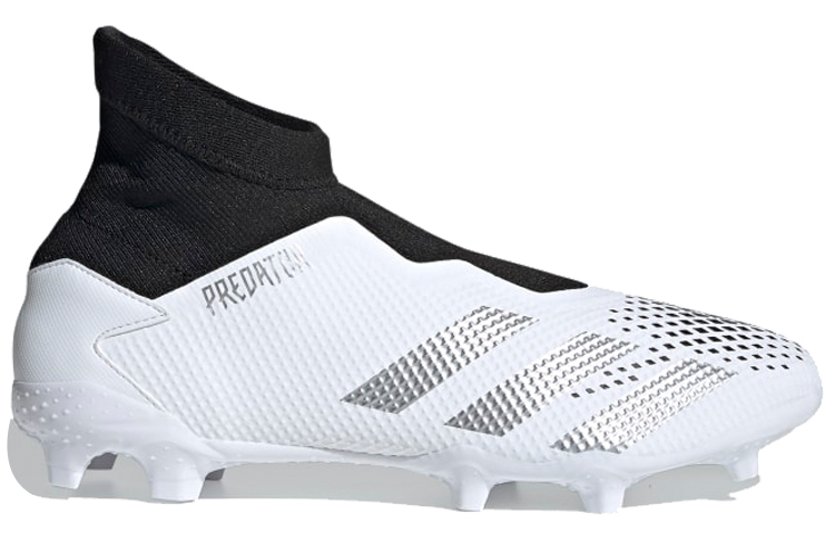 Order adidas Predator Mutator 20.3 Laceless Firm Ground Voetbalschoenen ''Wit Zilver Zwart'' FW9198