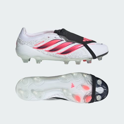adidas Predator Pro Fold-Over Tongue Football Boots for Firm/Artificial/Natural Ground. Cloud White/Solar Turbo/Core Black KH6261