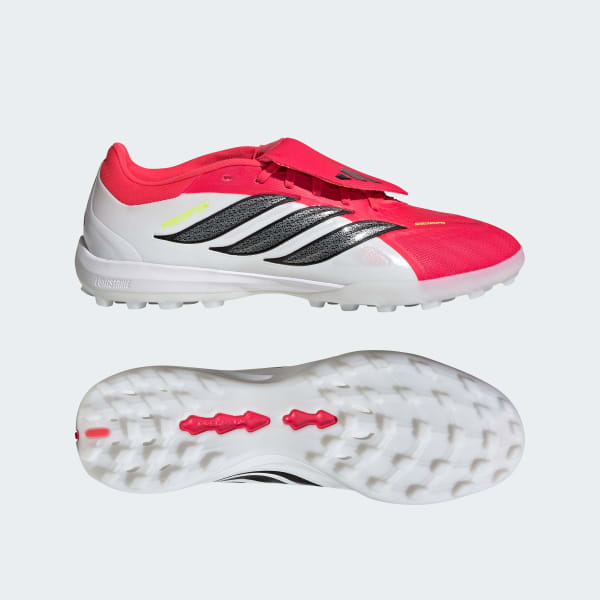 Adidas Predator PRO Fold-Over Tongue Turf Football Training Shoes Lucid Red/Core Black/Cloud White JR7866