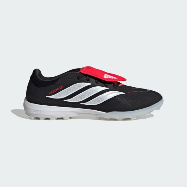 Order Adidas PREDATOR PRO Turf Fútbol Negro/Blanco/Rojo Entrenamiento Suela Plegable JR7865