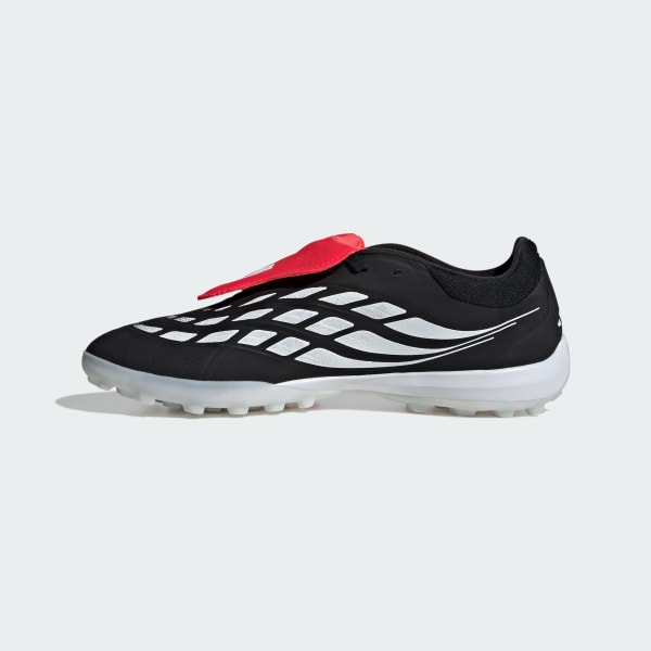 Sizing Adidas PREDATOR PRO Turf Fútbol Negro/Blanco/Rojo Entrenamiento Suela Plegable JR7865