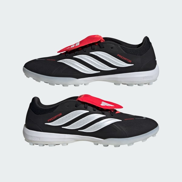 Cheap Adidas PREDATOR PRO Turf Fútbol Negro/Blanco/Rojo Entrenamiento Suela Plegable JR7865