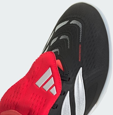 Adidas PREDATOR PRO Turf Fútbol Negro/Blanco/Rojo Entrenamiento Suela Plegable JR7865 2