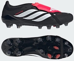 Adidas Predator PRO Hard Ground Soccer Boots with Fold-Over Tongue Core Black/Cloud White/Lucid Red KI8756 Adidas Predator PRO Hard Ground Soccer Boots with Fold-Over Tongue Core Black/Cloud White/Lucid Red KI8756