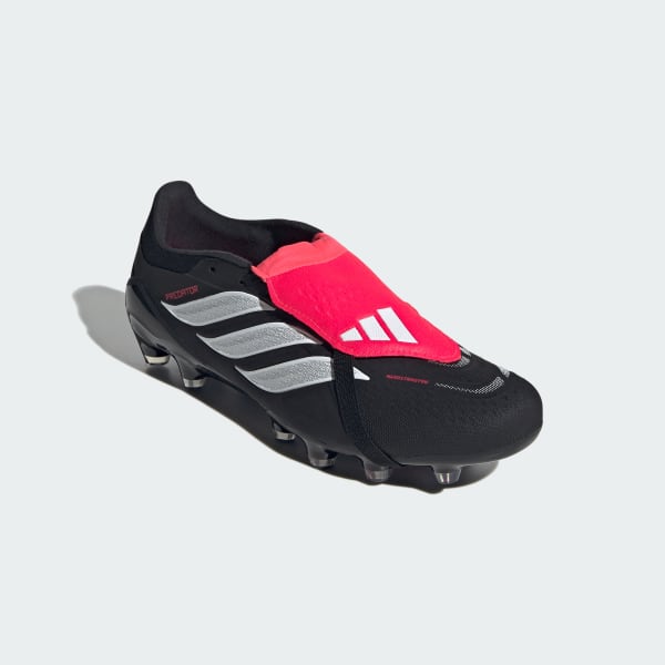 Details for Adidas Predator PRO Hard Ground Soccer Boots with Fold-Over Tongue Core Black/Cloud White/Lucid Red KI8756