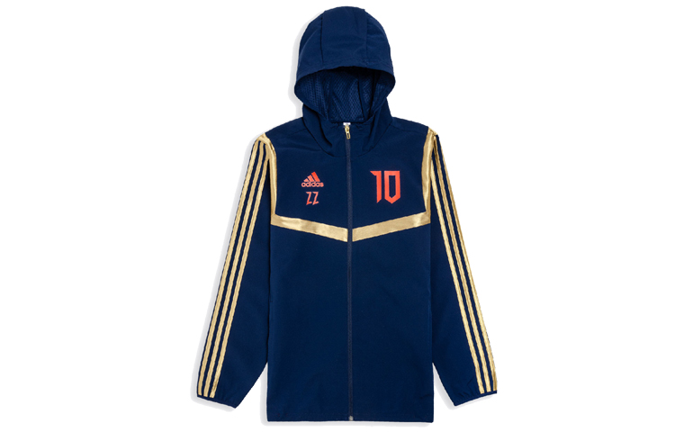 adidas Predator Zidane Blue Soccer Training Hoodie Jacket DZ7312