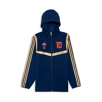 adidas Predator Zidane Blue Soccer Training Hoodie Jacket DZ7312