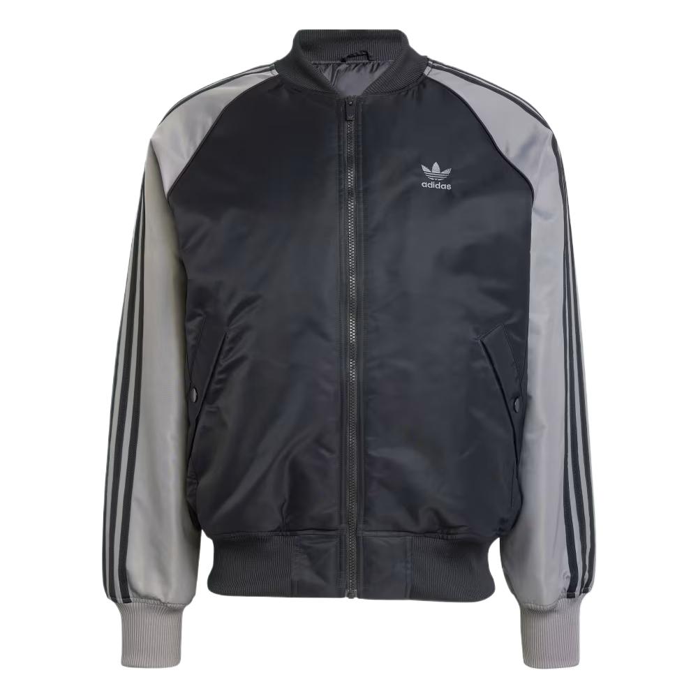 adidas Premium Collegiate Jacket Black Retro Sports Long Sleeve Casual IZ0409