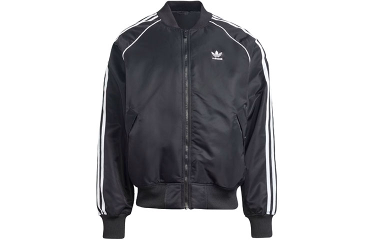 adidas Premium Collegiate Jacket Retro Three-Stripe Black  Track Jacket IL2573