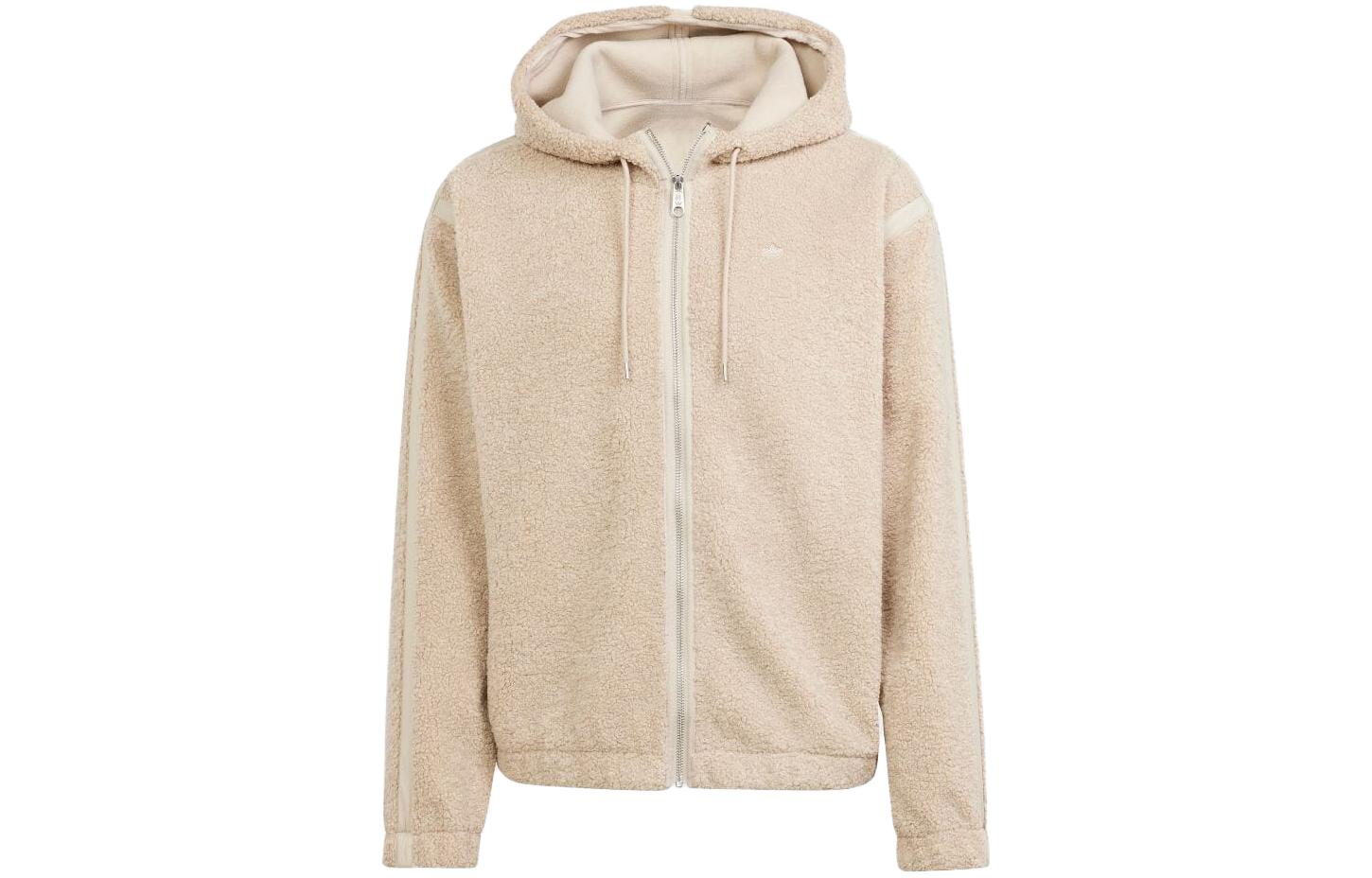 adidas Premium Essentials Beige Fitted Zip Hoodie Japan Edition IM4441-JAPAN