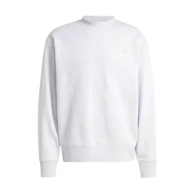 adidas Premium Essentials Crewneck Long Sleeve Sweatshirt Stone Heather Grey IX9808
