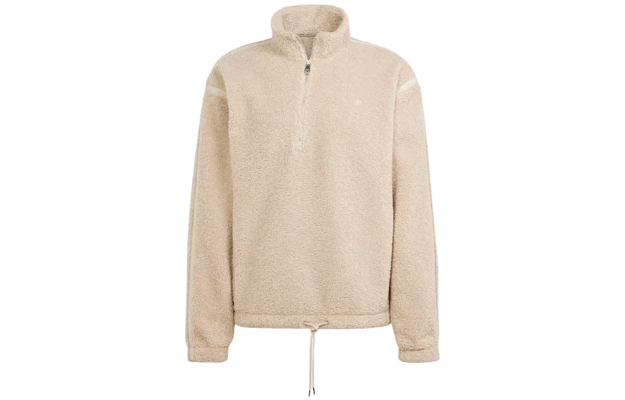 adidas Premium Essentials Half Zip Pullover Beige Sweatshirt IM4451