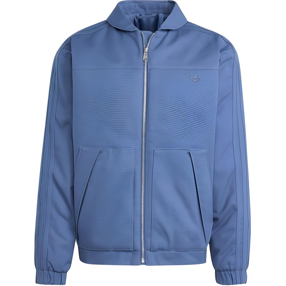 adidas Premium Essentials Retro Zip-Up Jacket Blue Casual Sportswear IY2283