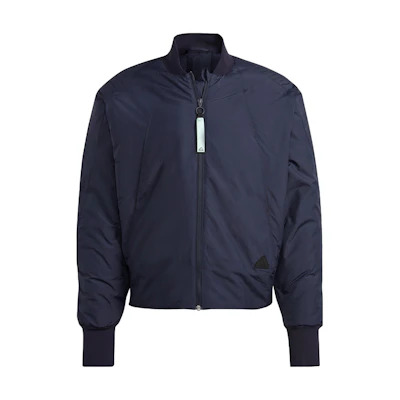 adidas Premium Jacket Men’s Plain Bomber in Legendary Ink Blue IC6718