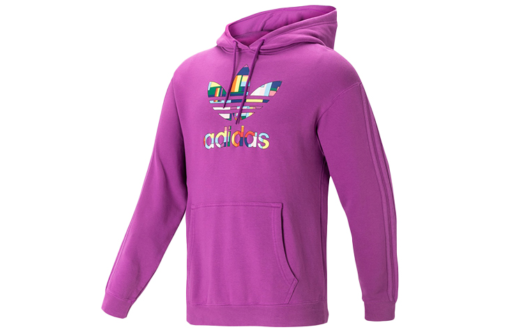 adidas Pride Flag Hoodie Purple Casual Sweatshirt GK8524