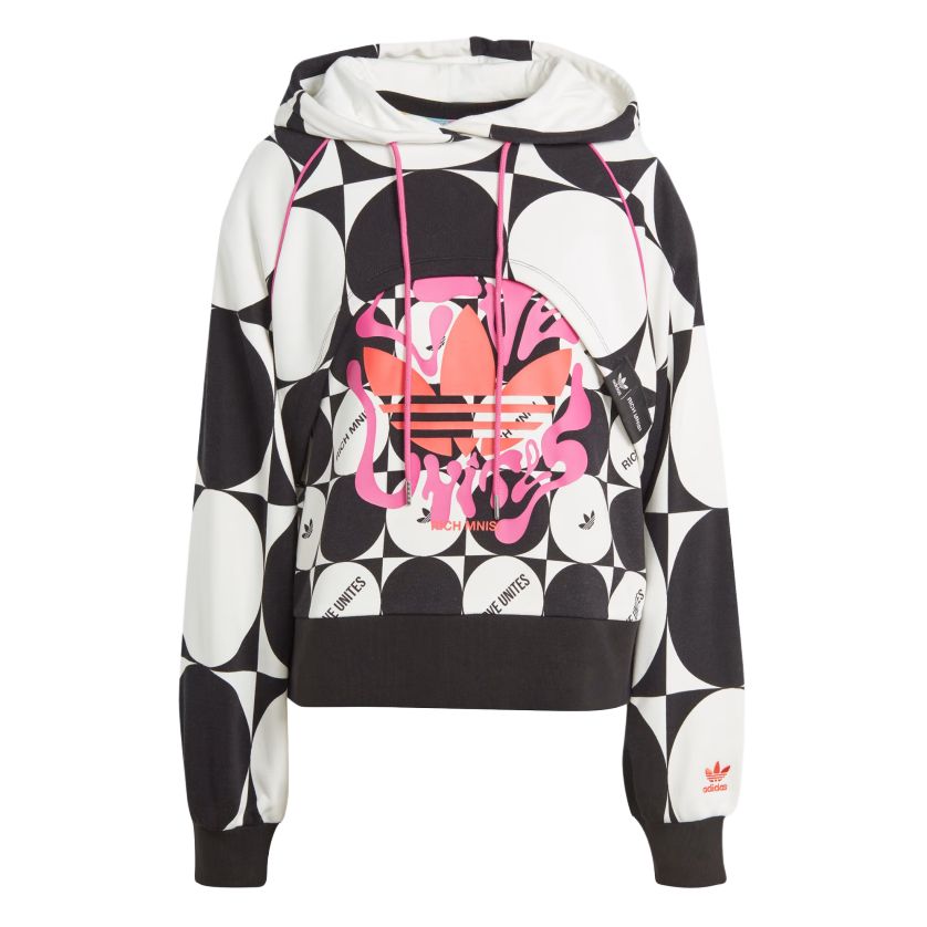 adidas PRIDE RM Graphic Print Sweatshirt White Black II0903