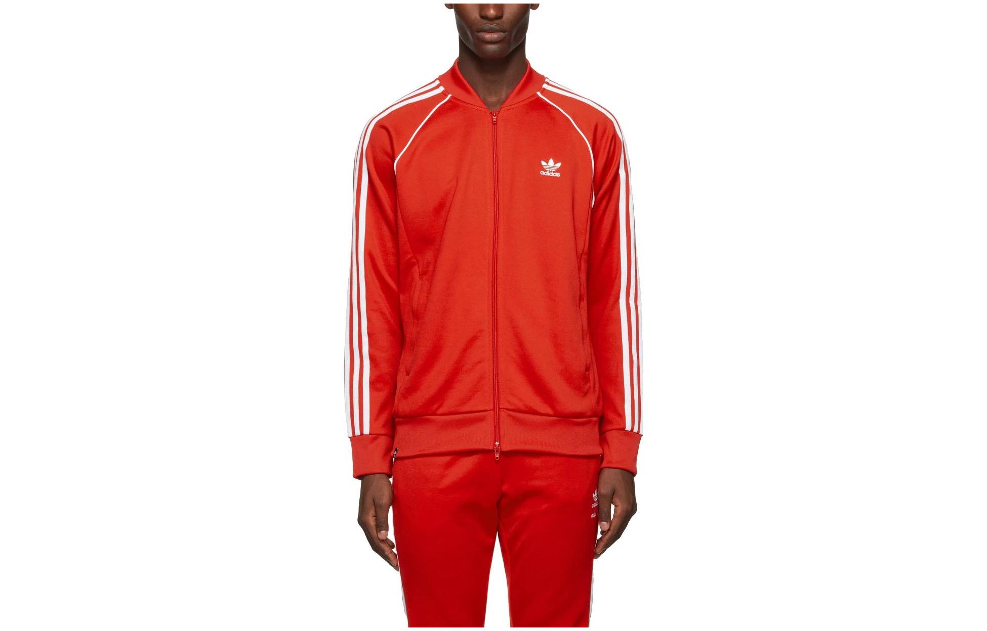 adidas Primeblue Adicolor Classics V-Neck Jacket SS22 Red 221751M202018