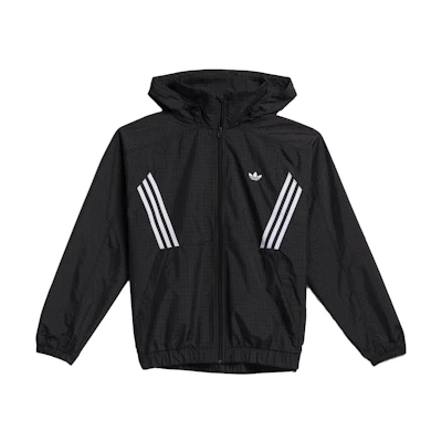 adidas PRIMEBLUE Black Striped Logo Print Casual Jacket GL9906