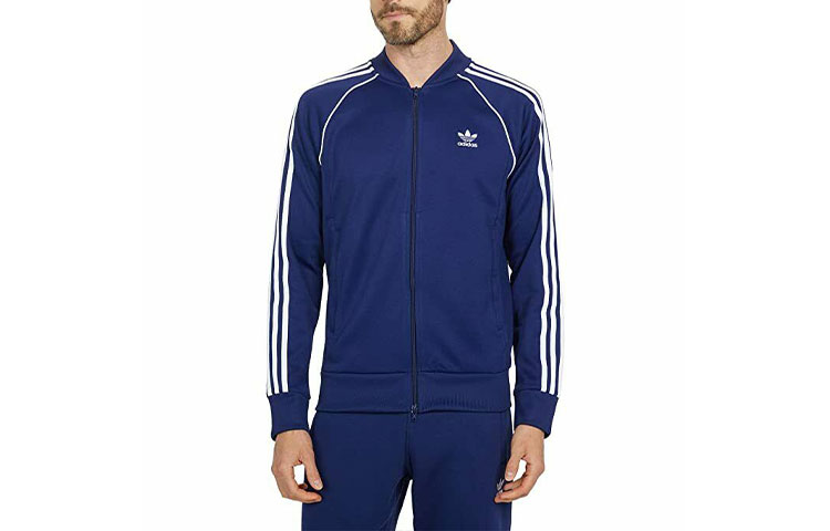 adidas PRIMEBLUE Trefoil Track Jacket Blue Zip-Up Training Jacket H06710