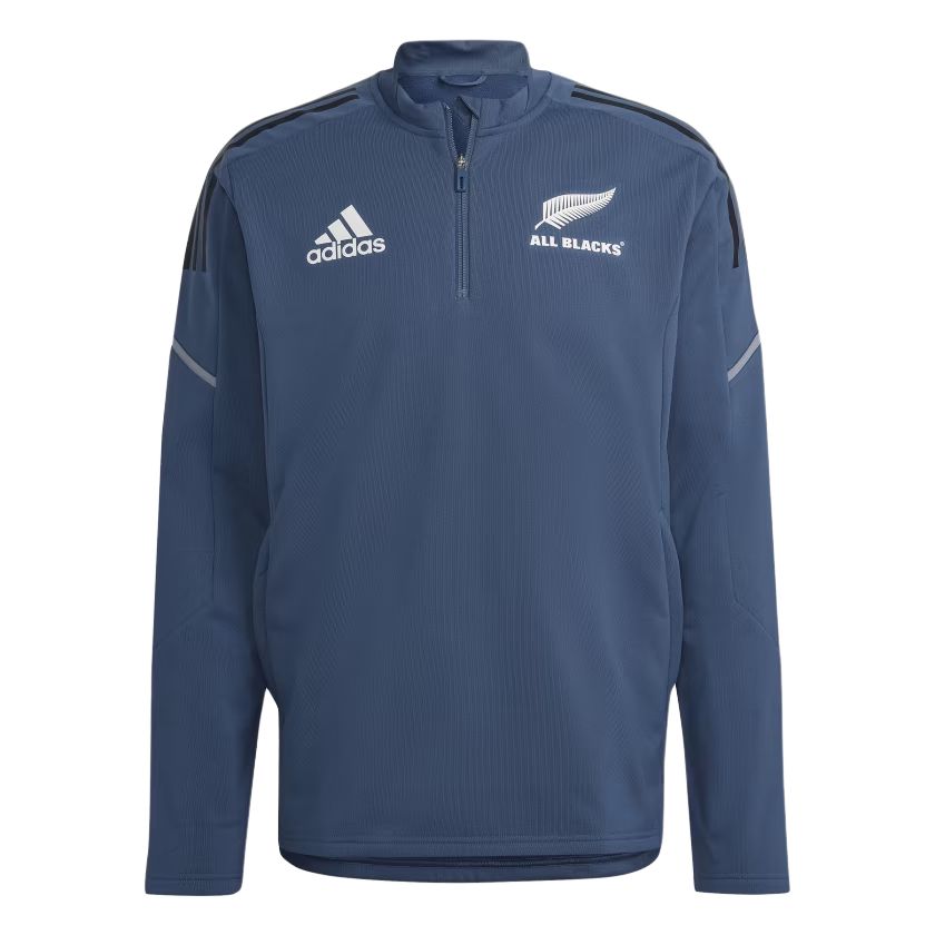 adidas PRIMEGREEN Rugby Training Fleece Hoodie Mens Steel/White/Black HG8337