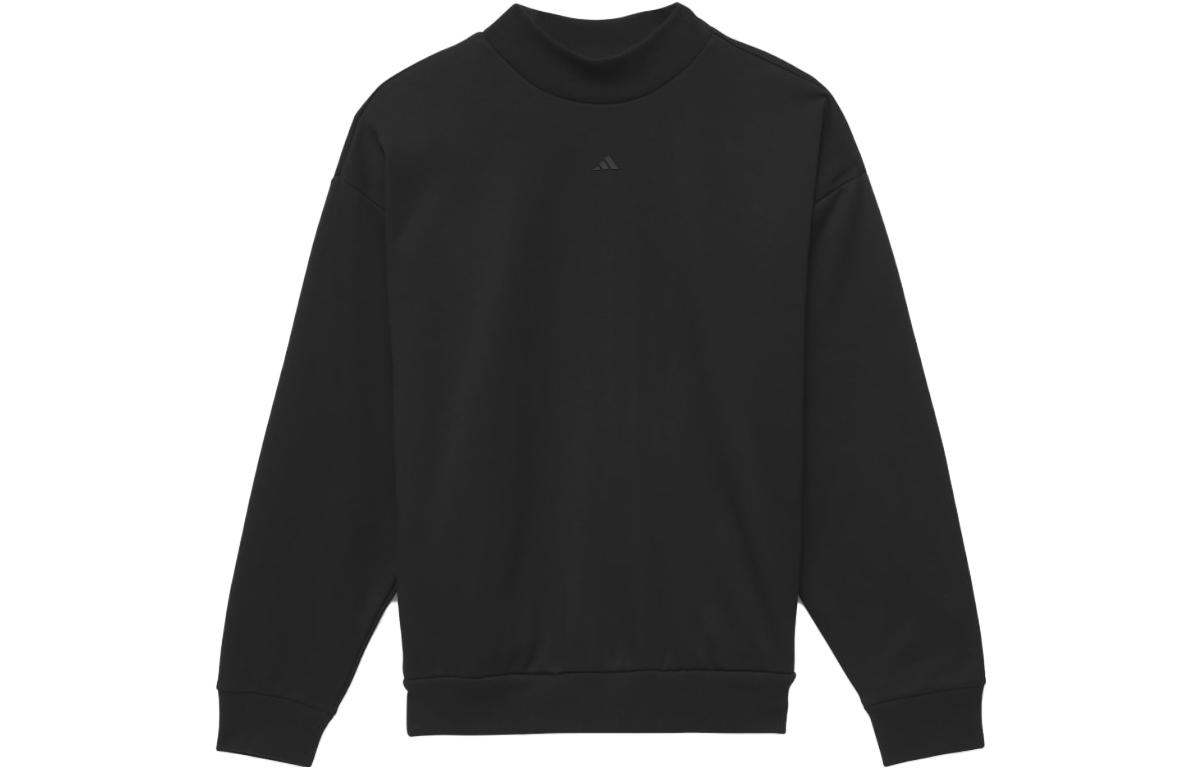 adidas Printed Crewneck Basketball Sweatshirt Unisex Black IN4246