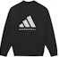 Lookbook アディダス プリント クルーネック バスケットボール スウェットシャツ ユニセックス ブラック IN4246