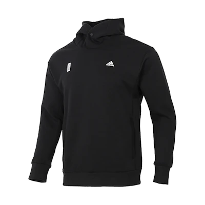 adidas Printed Pullover Hoodie Black GP0912