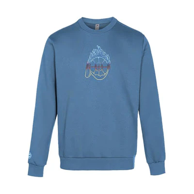 adidas Printed Pullover Hoodie Sky Blue IA6673