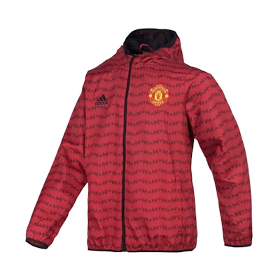 adidas Printed Windbreaker Jacket Unisex Red AC4299