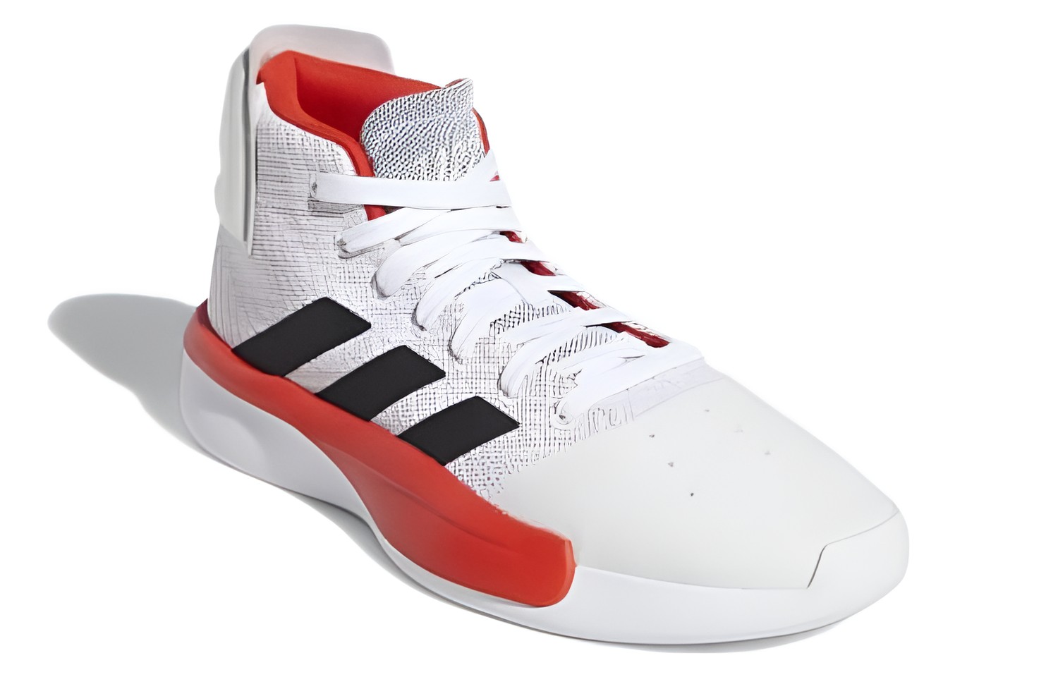 Lookbook adidas Pro Adversary Mid 2019 'Putih Active Red' BB9191