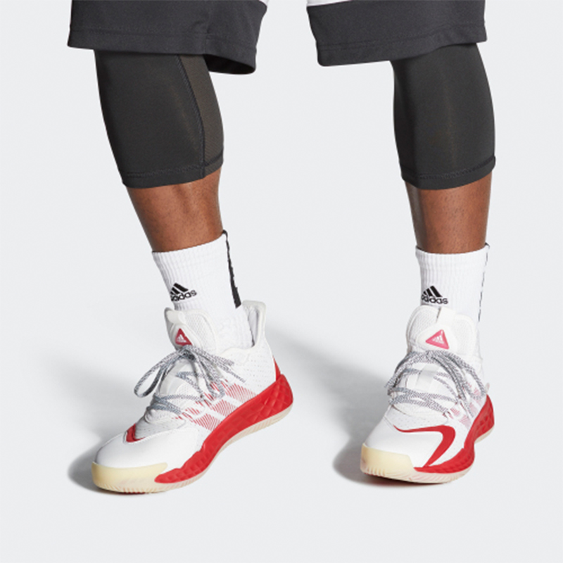 adidas Pro Boost Gca Low 'White Red' 圖 7