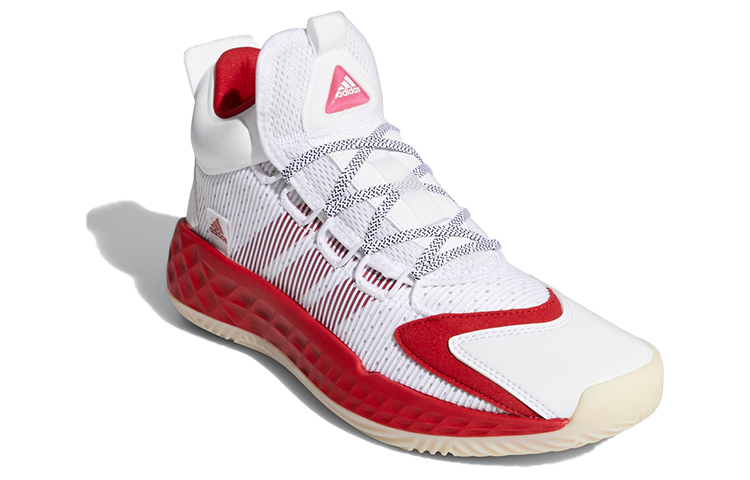 Lookbook adidas Pro Boost Mid Wit/Rood FW9514
