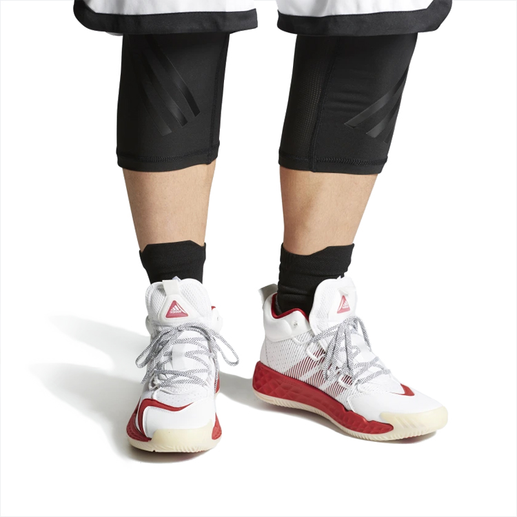 Sizing adidas Pro Boost Mid Wit/Rood FW9514