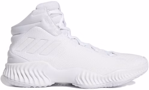Lookbook adidas Pro Bounce 2018 防滑耐磨 中筒 籃球鞋 男款 純白