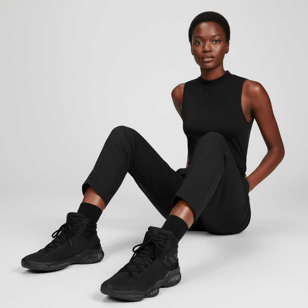 Cheap adidas Pro Bounce 2018 'Triple Black' Sepatu Hitam Penuh FW0904