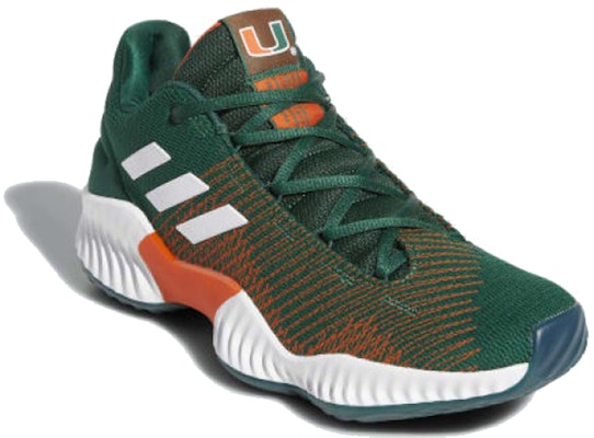 adidas Pro Bounce 2018 Low 'Miami Hurricanes' B41867 Lookbook adidas Pro Bounce 2018 Low 'Miami Hurricanes' B41867