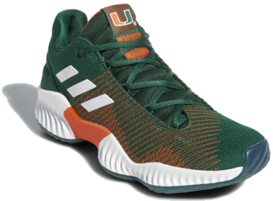 adidas Pro Bounce 2018 Low ''Miami Hurricanes'' Herren Sneaker B41867 Lookbook adidas Pro Bounce 2018 Low ''Miami Hurricanes'' Herren Sneaker B41867