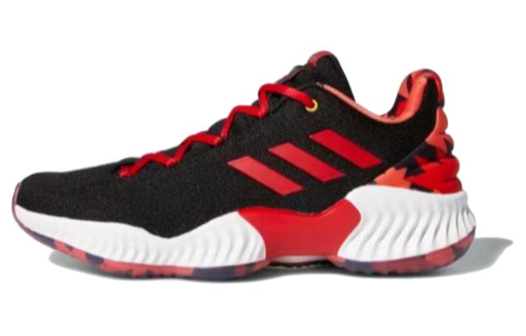 adidas Pro Bounce 2018 Low Black Red Breathable Running Shoes F36943