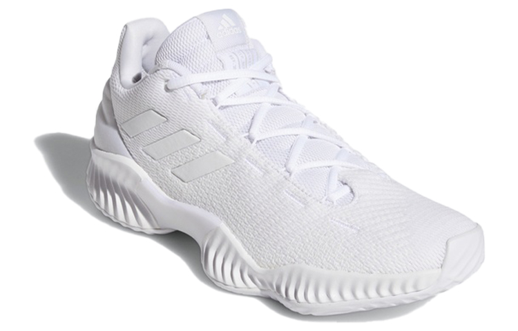 Shop adidas Pro Bounce 2018 Low 減震防滑耐磨 低筒 實戰籃球鞋 男款 白