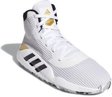 adidas Pro Bounce Madness 2019 防滑耐磨透氣減震 高筒 籃球鞋 男款 白黑金 Order adidas Pro Bounce Madness 2019 防滑耐磨透氣減震 高筒 籃球鞋 男款 白黑金