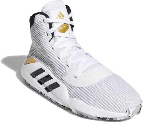 adidas Pro Bounce Madness 2019 防滑耐磨透氣減震 高筒 籃球鞋 男款 白黑金 Order adidas Pro Bounce Madness 2019 防滑耐磨透氣減震 高筒 籃球鞋 男款 白黑金