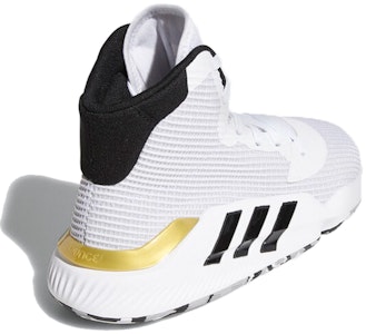 아디다스 프로 바운스 2019 "화이트 골드 메탈릭" EE3896 Lookbook 아디다스 프로 바운스 2019 "화이트 골드 메탈릭" EE3896