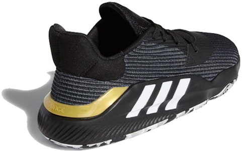 adidas Pro Bounce 2019 Low 'Hitam Emas Metalik' EF0469 Lookbook adidas Pro Bounce 2019 Low 'Hitam Emas Metalik' EF0469